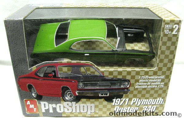 AMT 1/25 1971 Plymouth Duster 340 Pro Shop - Completely Factory Painted, 31949 plastic model kit